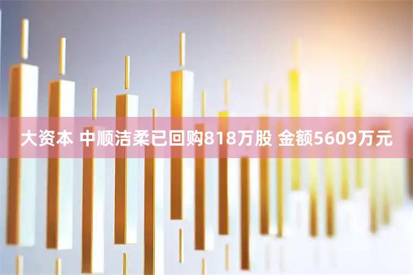 大资本 中顺洁柔已回购818万股 金额5609万元